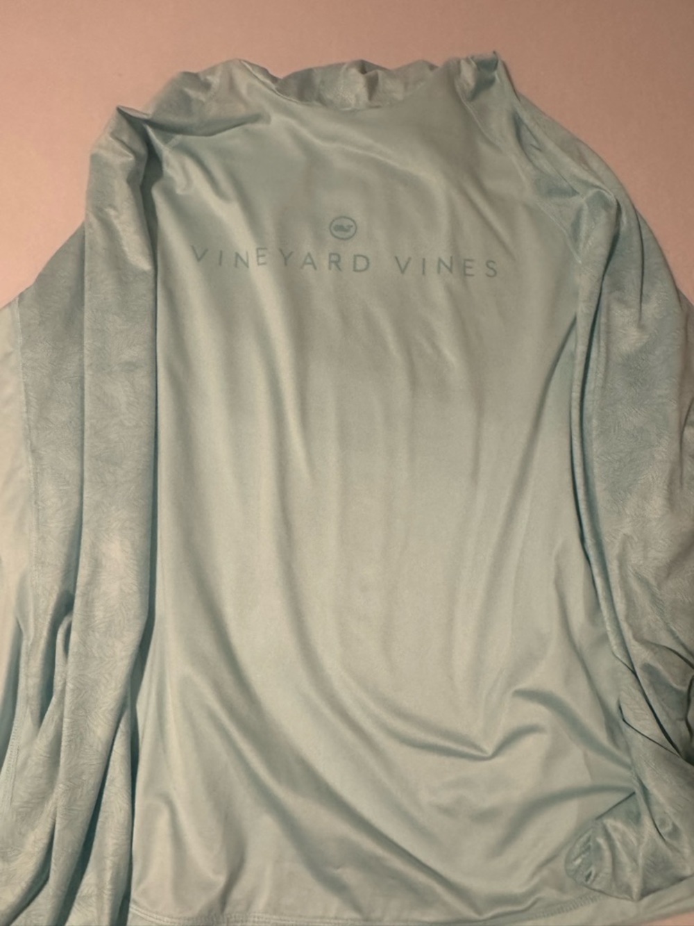 Vineyard Vines Light Blue Long Sleeve Performance Top